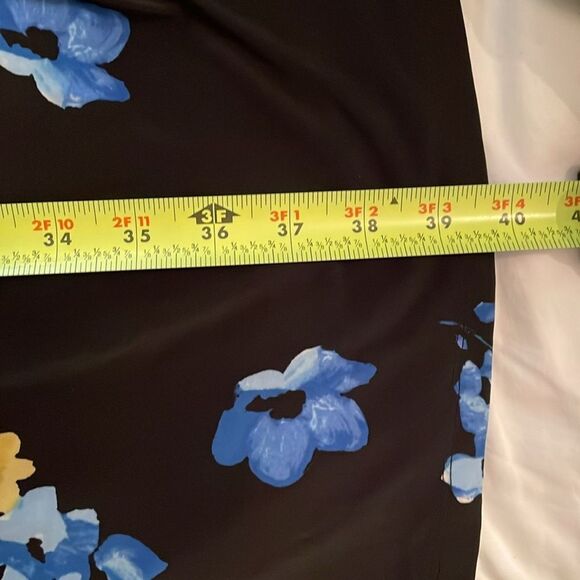 Lauren Ralph Lauren Black Floral Sheath Dress Womens Size 10 Sleeveless - Picture 6 of 10